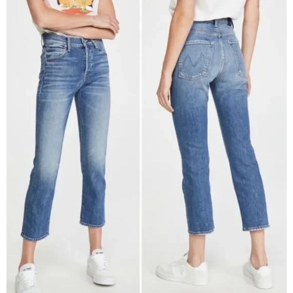 MOTHER Superior The Scrapper Ankle in Cowboys Don't Cry Denim Jeans Blue Size 27